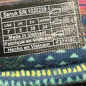Sanuk Women's Blue and Pink Sandals thumbnail 6