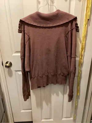 We The Free Mauve Open Collar Turtleneck Sweater thumbnail 3