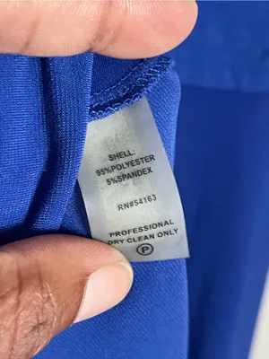 CALVIN KLEIN | Royal Blue Sleeveless Pleated Waist Midi Dress Sz 4 thumbnail 7
