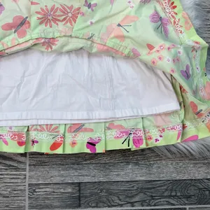 Lilly Pulitzer Vintage White Label Demi Dress Bonjour Palm Green Butterfly Print thumbnail 5