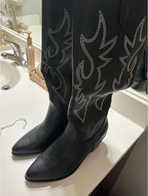 Princess Polly Boots Black thumbnail 3