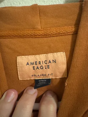 NWOT American Eagle Outfitters Rust Hoodie Sweatshirt thumbnail 2