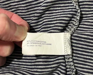 📶 Gap Gray & Navy Striped Mini Dress~Women’s XS thumbnail 7