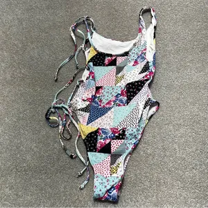 Frankie’s Bikinis Honey One Shoulder Cheeky One Piece Swimsuit size XS thumbnail 4