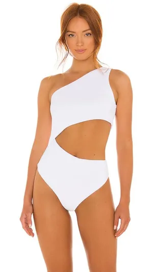 Beach Riot Celine One Piece White Large thumbnail 1