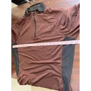REI Co-Op Lightweight 1/4 Zip Base Layer Top Large Burgundy Long Sleeve thumbnail 5