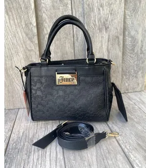 Juicy Couture Black Embossed Logo Satchel with Removable Strap & Wallet thumbnail 3