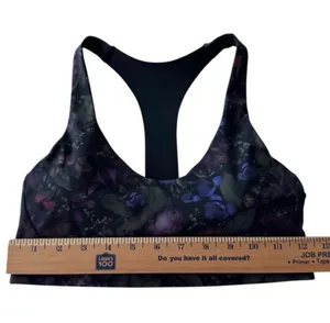 Lululemon Break Free Bra Nulux Frozen Flourish Multi / Black Size 6 thumbnail 5