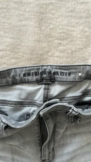 American Eagle Next Level Stretch Jeggings High-Rise Grey thumbnail 4