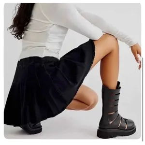 Free People black private school pleated skirt thumbnail 3
