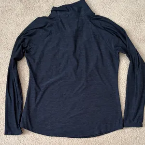 New Balance Women's Navy Blue Long Sleeve Half Zip Size Large Like New thumbnail 6