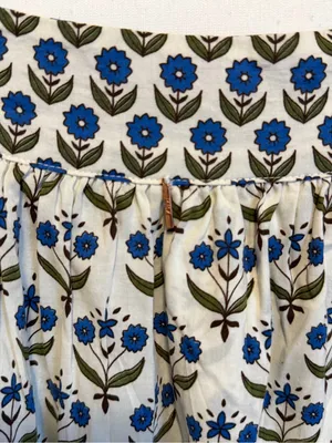 Misa Los Angeles Georgia Mini Dress Floral Print Ruffle Hem xs oversized NWOT thumbnail 10