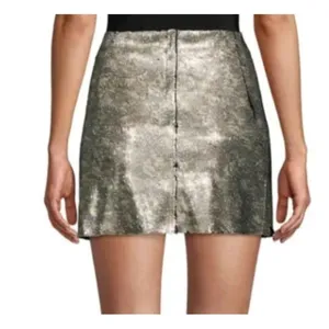 Free People FP One Sequin Mini Skirt Camo/Black Reversible Sequins size 0 thumbnail 5