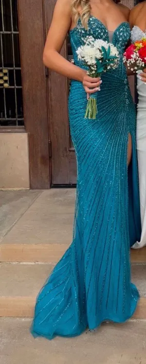 Prom Dress Blue Size 0 thumbnail 1