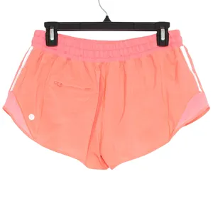 Lululemon Shorts Hotty Hot Running Athletic Activewear Gym Neon Flash‎ Light 10 thumbnail 2