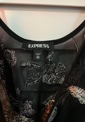 Express Floral Embroidered Bodysuit thumbnail 3