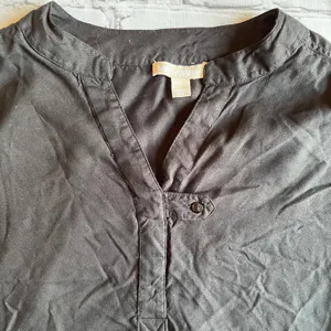 Woman Within Blouse Black 18/20 Large Top Shirt thumbnail 6
