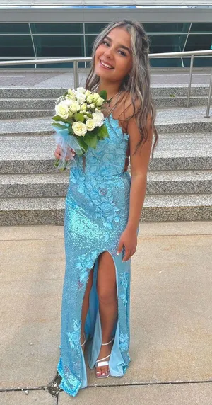 Chicas prom dress Blue thumbnail 1