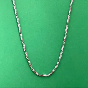 Titanium Steel Link Chain Necklace for Men Women,Unisex Punk Hip Hop Necklace thumbnail 1