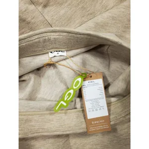 OGL FuzzLuxe Flared Maxi Skirt Heather Beige Cashmere Like Size Medium Tan thumbnail 6