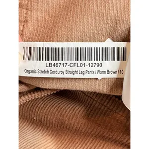 Quince Organic Stretch Corduroy Straight Leg Pants‎ Womens 10 Warm Brown NEW thumbnail 8