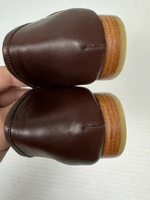 Bali ELF Made by Hand Brown Leather Ballet Flats D’Orsay Slip On Shoes Sz 6 thumbnail 4