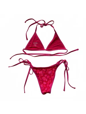 Blackbough Swim Bikini Flowerbomb Quinn Triangle Top Kiana Bottom Women's Small thumbnail 4
