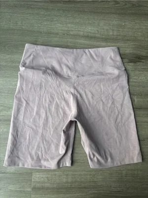 Nike One Women's Mid-Rise 7" Biker Shorts Heather Mauve thumbnail 4