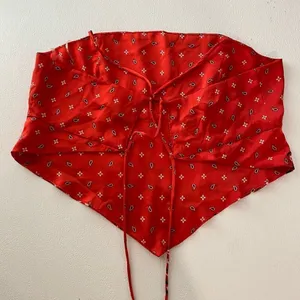 Rue21 Red Bandana Print Corset Top | Size Large | Western Y2K Festival Tube Top thumbnail 2