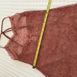 Victoria’s Secret Dusty Rose Nightie Sz S Small See Through Lace Slip Lingerie thumbnail 4