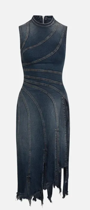 EB Denim Sorriso Dress Blue thumbnail 1