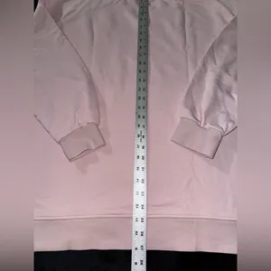 Lululemon Perfectly Oversized Cropped Crew Softstreme Pink Peony‎ Size 14 thumbnail 7