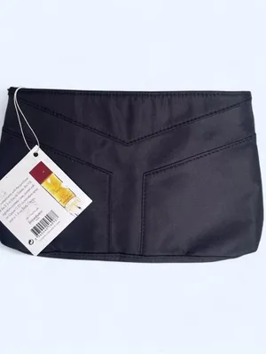 NWT Yves Saint Laurent Opium Black Clutch Pouch Cosmetics Bag Travel Minimalist thumbnail 2