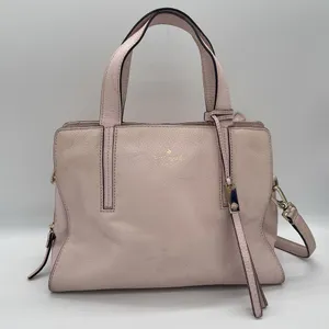Kate‎ Spade Dominique Pink Leather Street Pebble Purse Handbag Shoulder Strap thumbnail 1