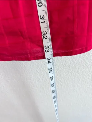 NWT Never A Wallflower Elastic‎ Sleeve Dress Peasant Candy Apple Red Cotton thumbnail 6