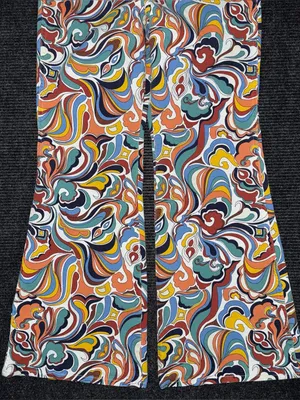 Free People x Wrangler Women’s Latigo Printed High Rise Flare Jeans Sz 32 x 34 thumbnail 5