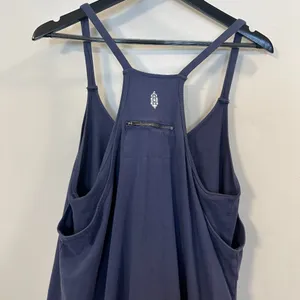 FREE PEOPLE Movement Hot Shot Mini Dress in Blue Indigo Size Large thumbnail 9