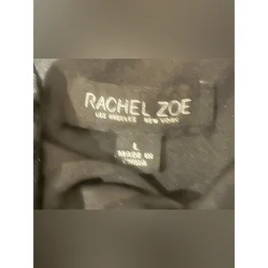 Rachel Zoe Black Velvet Burnout Devoré Midi Dress Whimsigoth 90s Style L thumbnail 7