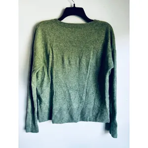 Tahari 100% Cashmere Sweater Soft Fall Winter Fashion Seafoam Green Large thumbnail 5