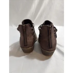 The North Face XJL Ankle Boots Brown Women’s US 7M Leather Zip Up 1.5” Heel thumbnail 4