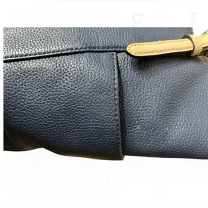 Michael Kors Deep Blue Saffiano Leather Over Shoulder Handbag with Gold Hardware thumbnail 5