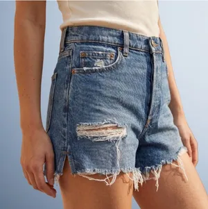 Garage Denim Jeans Shorts Festival Distress Destroyed Fray Cutoff size 26 thumbnail 1