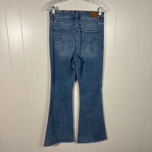 American Eagle Next Level Stretch Crossover Waist Curvy Super High Rise Flare 4S thumbnail 7