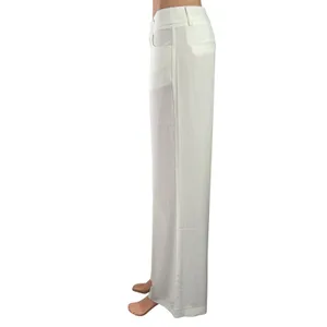 NEW Perfect Corset Women's White High Rise Wide Leg Straight Trousers Pants S thumbnail 2