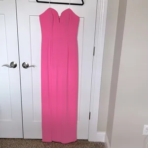 Amanda Uprichard Cherri Crepe Plunging Sweetheart Gown thumbnail 3