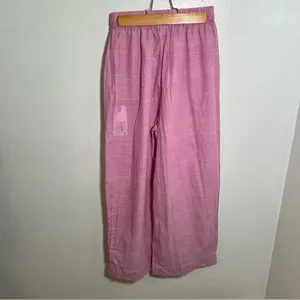 Nicobar Women's Size XS‎ Serene Pant Lilac Purple Wide Leg Gathered 100% Cotton thumbnail 11