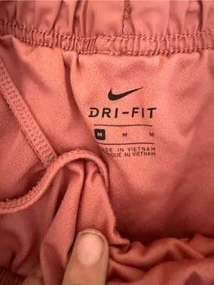 Nike Women’s Dusty Rose Athletic Shorts with Reflective Swoosh thumbnail 2