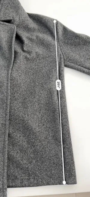 Zara Women’s Basic Gray Open Long Mid Coat Fall Winter Jacket Size Small thumbnail 9