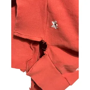 Lou & grey Coral‎ Daisy Embroidered Quarter Zip Sweatshirt Size S thumbnail 5