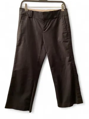 Old Navy Black Cropped Wide-Leg Pants thumbnail 2